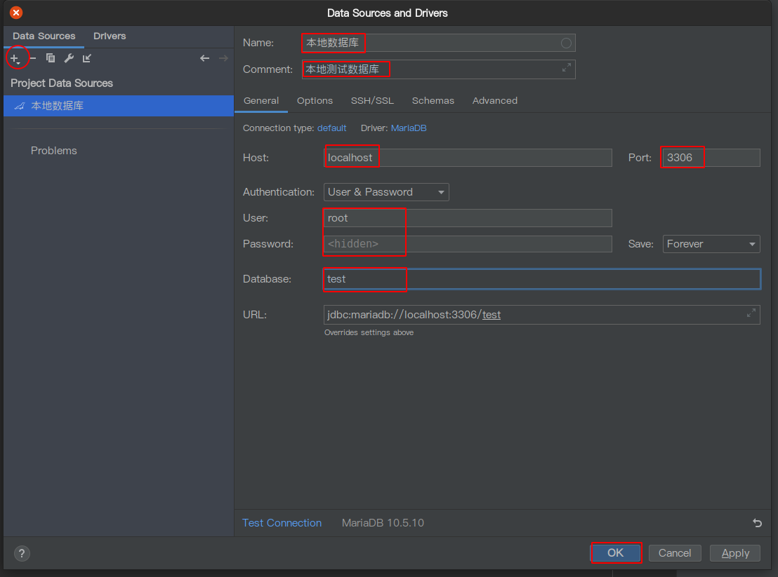 idea-capacity-data-grip-data-sources-and-drivers-new-mariadb-connection