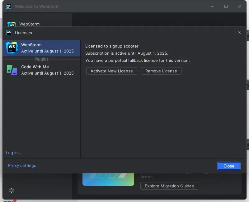 Webstorm破解